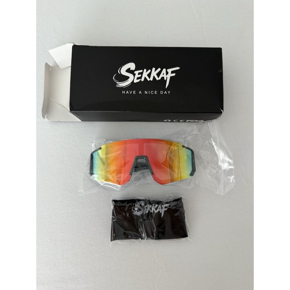 SEKKAF Youth Baseball Sunglasses Unisex Kids Sports Sunglasses New In Box